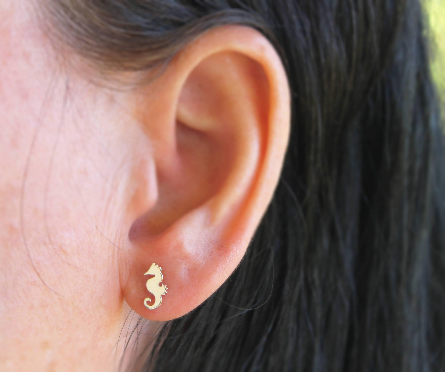 Tiny Seahorse Studs - Sweet November Jewelry