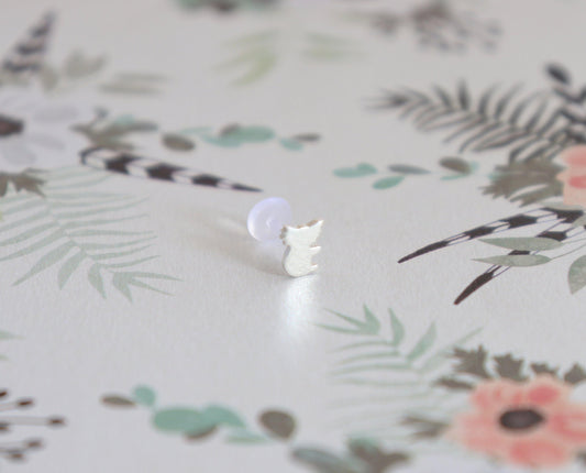 Tiny Koala Labret Tragus Stud - Sweet November Jewelry